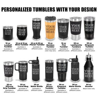 Personalized Engraved Tumbler | Groomsmen Gifts for Wedding Day